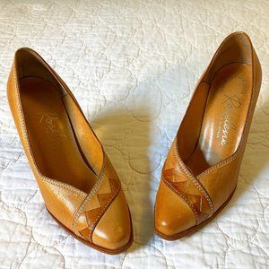 Roselene Leather Pumps, Made in Brazil, 6.5